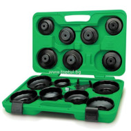 К-кт ключове за маслен филтър 16ч. Toptul К-кт ключове за маслен филтър 16ч. Toptul