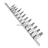 К-кт накрайници TX на вложка 1/4", 3/8" и 1/2" TOPTUL