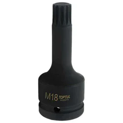 Накрайник ударен XZN M18 3/4 TOPTUL
