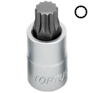 Накрайник XZN M16 на 1/2" Toptul Накрайник XZN M16 на 1/2" Toptul