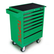 Оборудвана инструментална количка Toptul 261 части Зелена Оборудвана инструментална количка Toptul 261 части Зелена