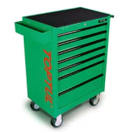 Оборудвана инструментална количка Toptul 261 части Зелена