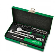 Комплект инструменти на 1/4 Toptul - 17 части