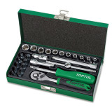 Комплект 27 части 1/4" Toptul