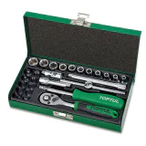 Комплект 27 части 1/4" Toptul