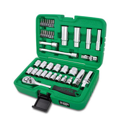 Гедоре 3/8" Toptul 39 части - дванадесетостен Гедоре 3/8" Toptul 39 части - дванадесетостен