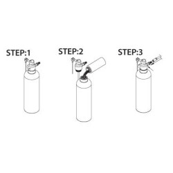 Зареждащ се флакон за пръскане под налягане Зареждащ се флакон за пръскане под налягане