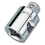 Адаптер 1/2 към 3/8 с отвор за върток Toptul Адаптер 1/2 към 3/8 с отвор за върток Toptul