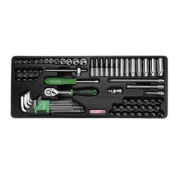  К-кт 1/4" 72 части за количка - TOPTUL