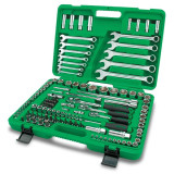 К-кт 130 части 1/4",3/8 и 1/2 с мм/инч вложки - TOPTUL 