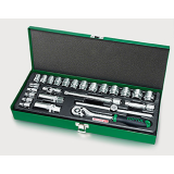 К-кт 25 части на 3/8 Toptul дванадесетостен