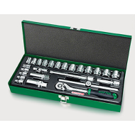 К-кт 25 части на 3/8 Toptul дванадесетостен К-кт 25 части на 3/8 Toptul дванадесетостен