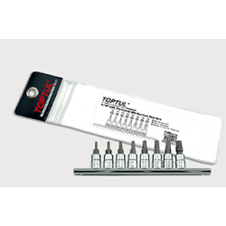 К-кт накрайници петолъчка на вложка 1/4 8части Toptul К-кт накрайници петолъчка на вложка 1/4 8части Toptul