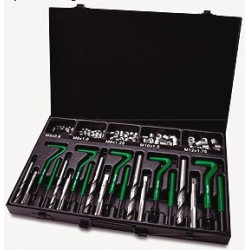 Комплект метчици за възстановяване на резби 130 части Комплект метчици за възстановяване на резби 130 части