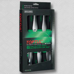 отвертки прави и Pozidriv 6части Toptul отвертки прави и Pozidriv 6части Toptul