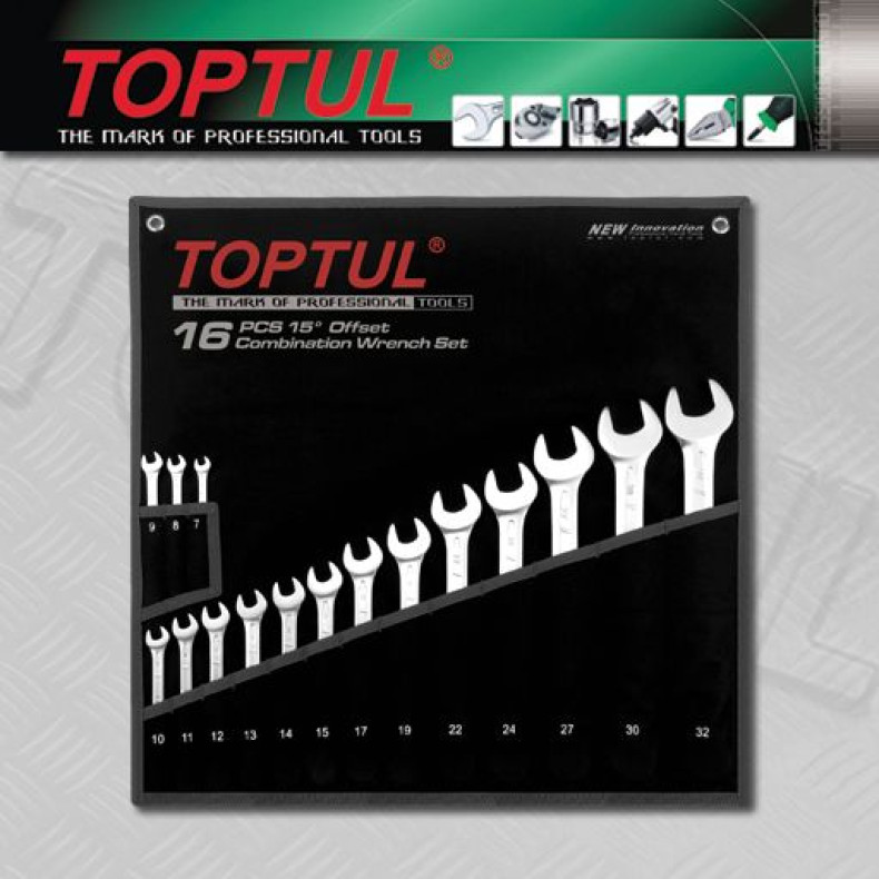 Топ цени за авто инструменти на марката TOPTUL. КОД: - Продукт Звездогаечни ключове Toptul 16ч.