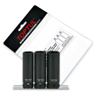 Вложки усилени, тънкостенни 1/2 17, 19, 21мм Toptul Вложки усилени, тънкостенни 1/2 17, 19, 21мм Toptul