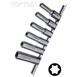 Дълбоки вложки Е-торкс комплект 6 части Toptul