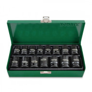 Комплект къси ударни вложки 10-24мм - 1/2"