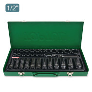 Комплект ударни вложки 32ч. 1/2" - Toptul Комплект ударни вложки 32ч. 1/2" - Toptul