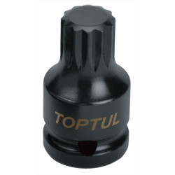 Накрайник ударен XZN M16 на вложка - къс - Toptul