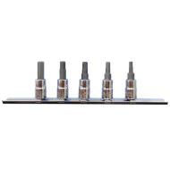 Шестостени инчови на вложки 1/4" Toptul - 5бр,