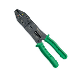 Професионални клещи за кримпване, рязане и кербоване на кабели - Toptul