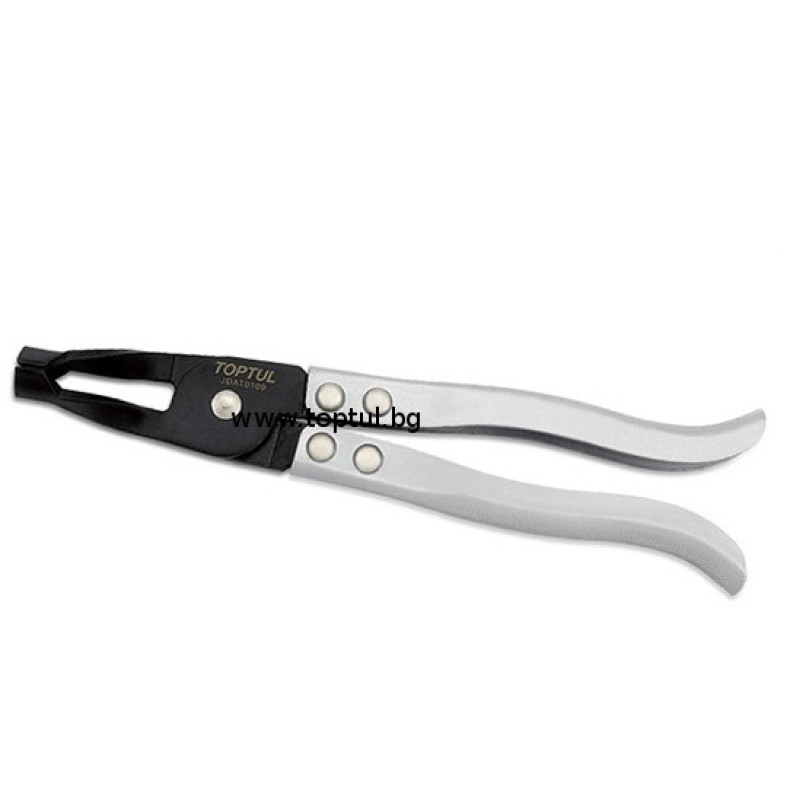 Ръчен автоинструмент Клещи за гумички на клапани Toptul () на марката TOPTUL ще намерите в instrumenti.org Топ цени за авто инструменти на марката TOPTUL. КОД: - Продукт Клещи за гумички на клапани Toptul